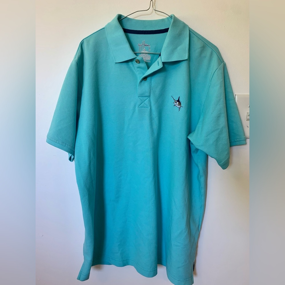 Men’s “Guy Harvey” Teal Polo - Size M